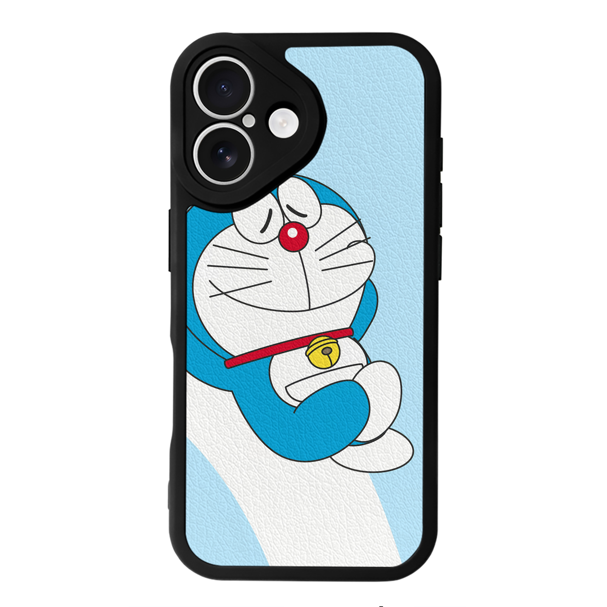 （画像用） ドラえもん Doraemon 【iPhone 16シリーズ対応】シリコンスマホケース（レザー調） 材質：シリコン